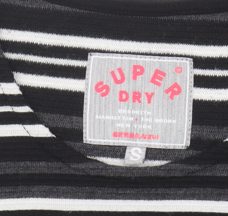 Superdry Women's Black Striped Tank Dress S