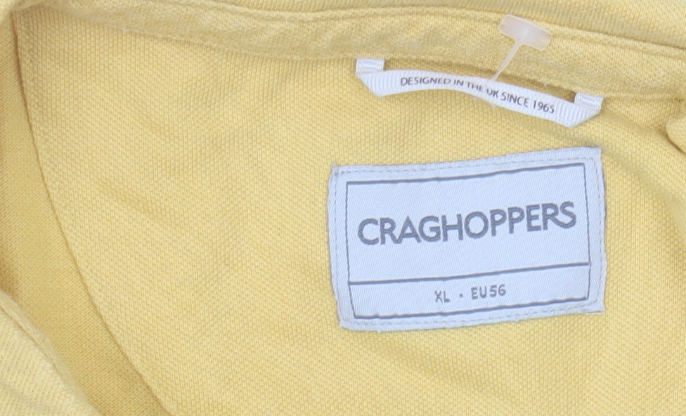 Craghoppers Men's XL Yellow Polo Shirt