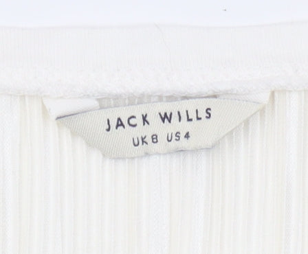 Jack Wills Women's Ivory Tank Top Size 8