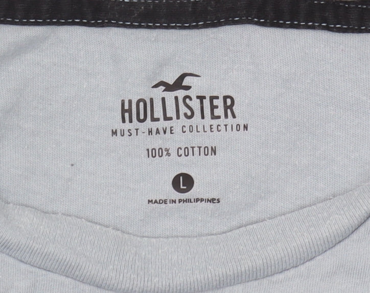 Hollister Men’s Blue L Cotton T-Shirt
