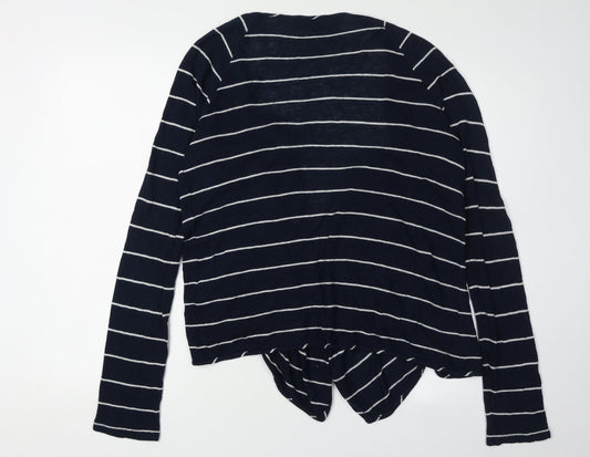 Crew Clothing Co. Women's Blue Striped Cardigan Size 12