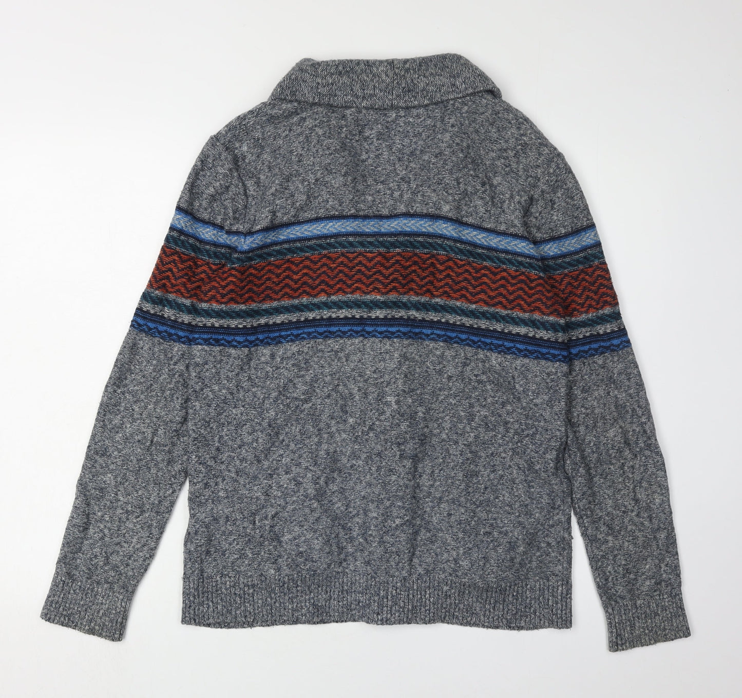 Hollister Men's Grey Cardigan, Size S, V-Neck, Buttons