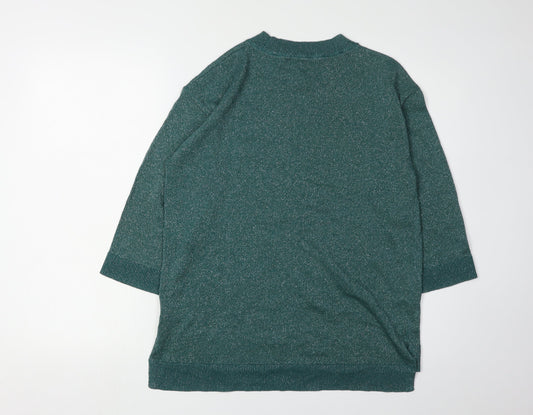 White Stuff Women's Green Crew Neck Jumper, Size 10
