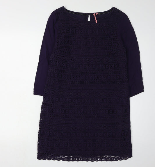 White Stuff Women's Purple Shift Dress Size 10