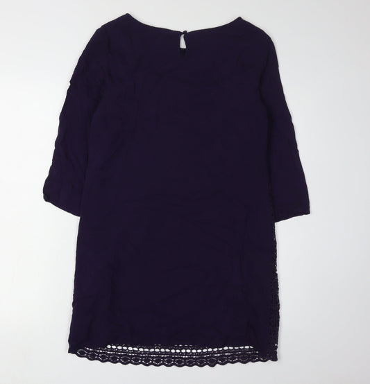 White Stuff Women's Purple Shift Dress Size 10