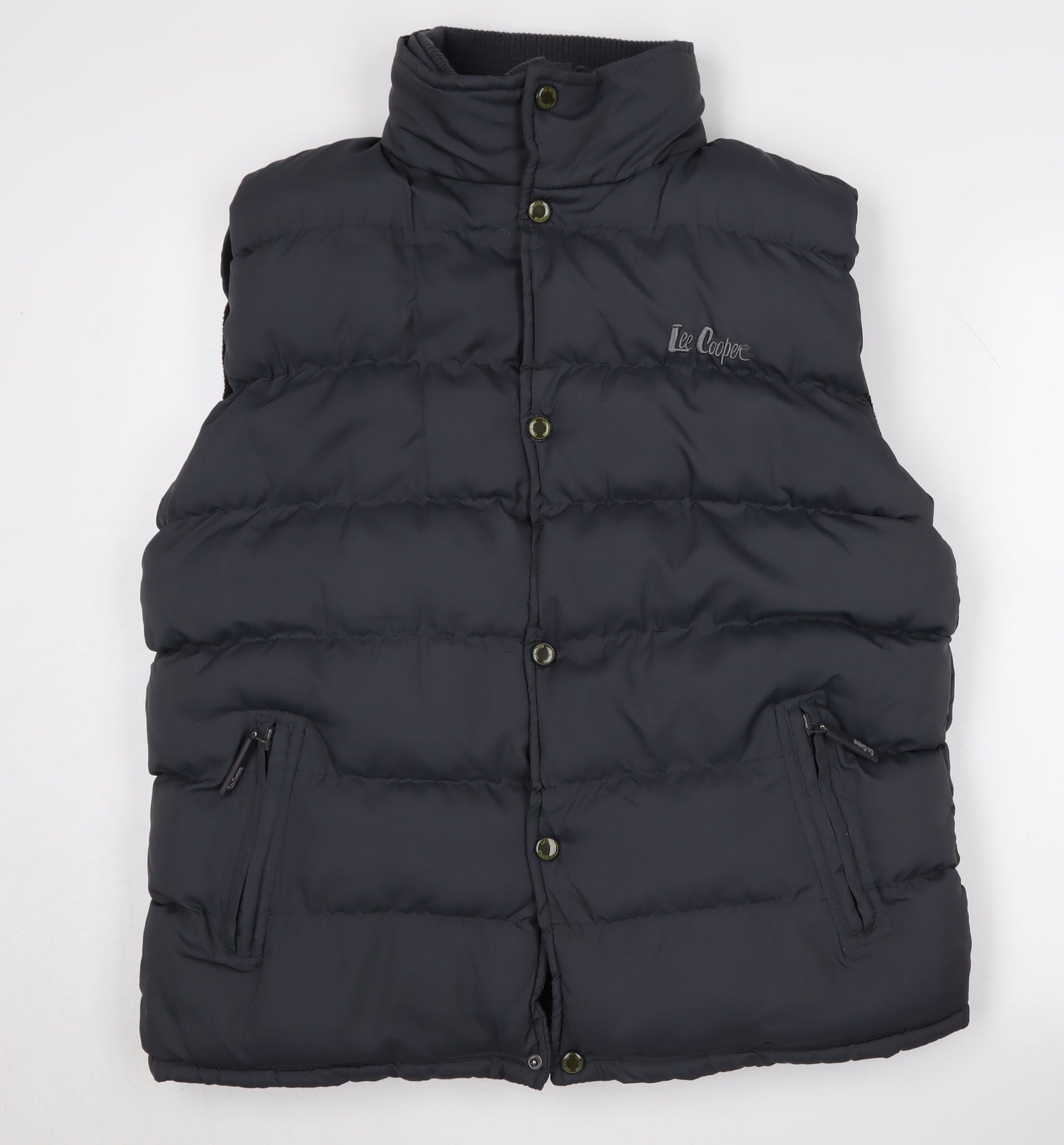 Lee Cooper Men's Black Puffer Waistcoat M Casual