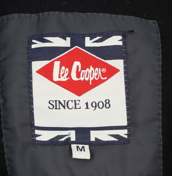 Lee Cooper Men's Black Puffer Waistcoat M Casual