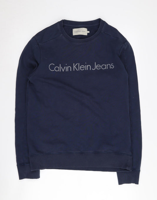 Calvin Klein Jeans Men's Blue Pullover Sweatshirt M