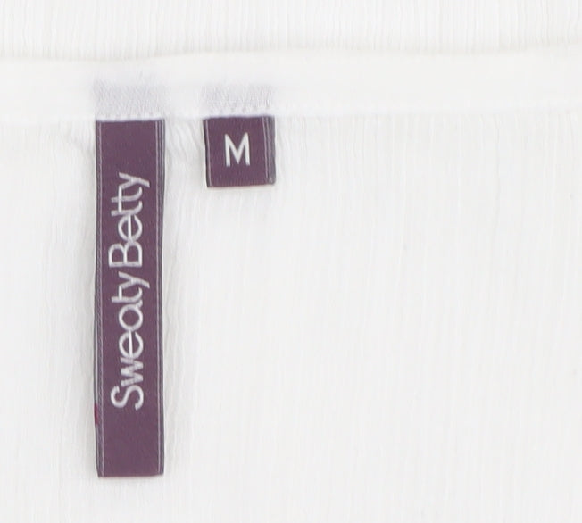 Sweaty Betty White Women's Tunic Blouse Medium