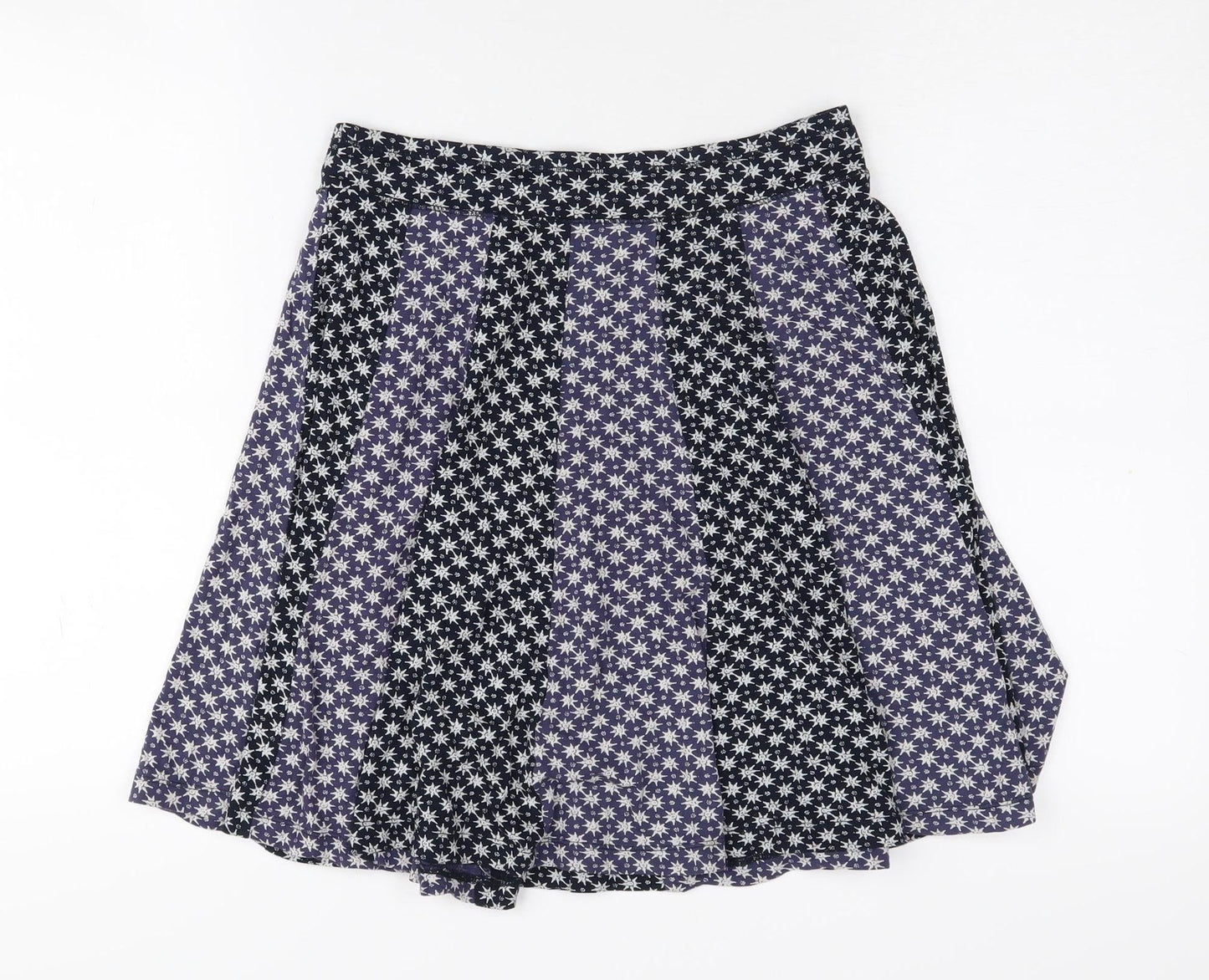 Fat Face Women's Blue Floral Chambray Skirt Size 8