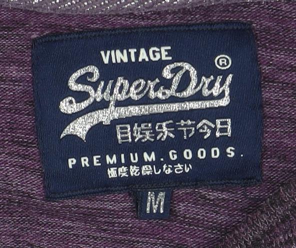 Superdry Unisex Purple Jersey T-Shirt M