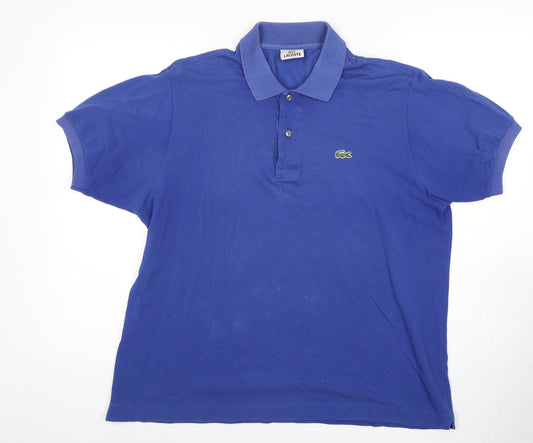 Lacoste Men's Blue Polo Shirt, Size L, Short Sleeve