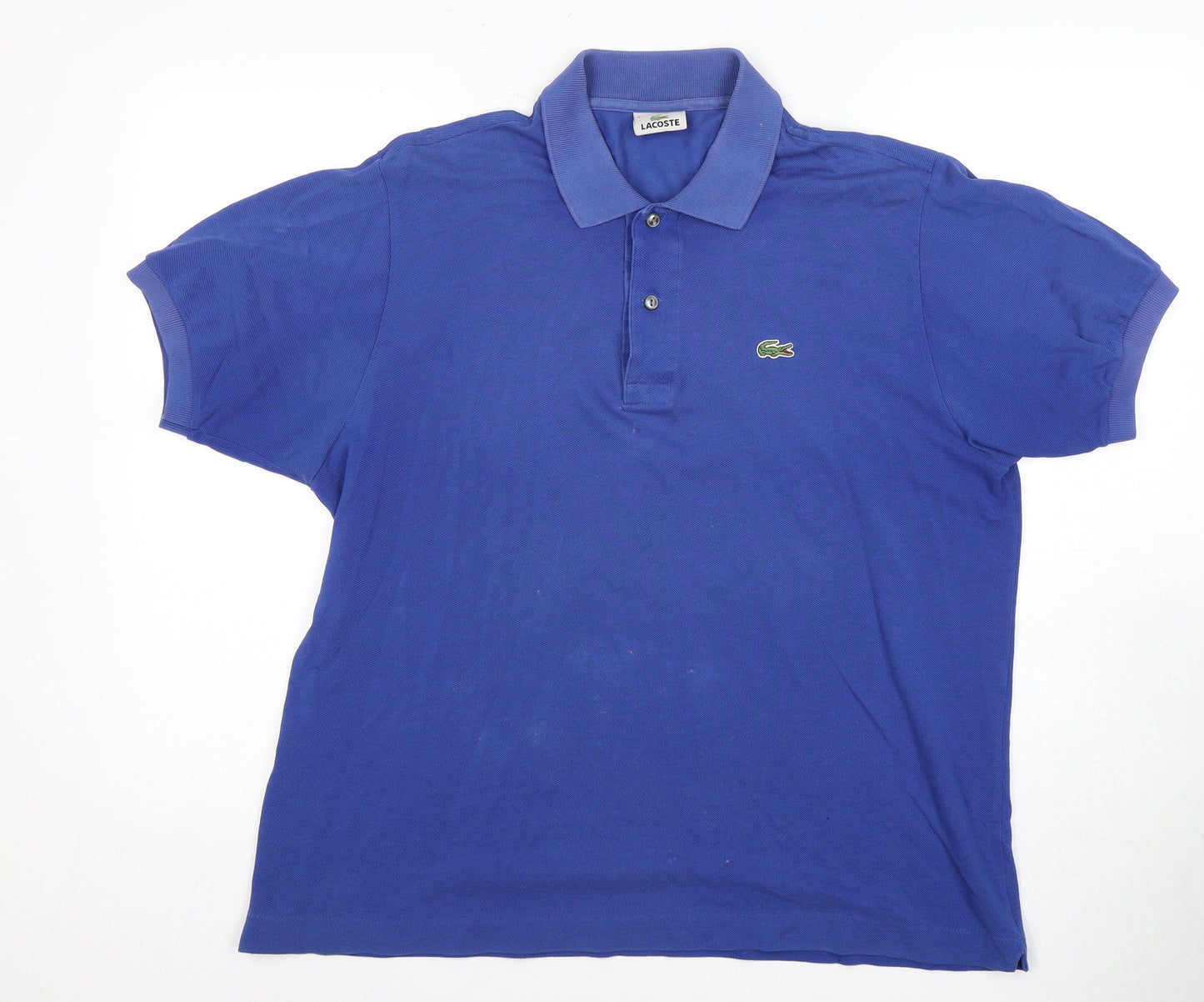 Lacoste Men's Blue Polo Shirt, Size L, Short Sleeve