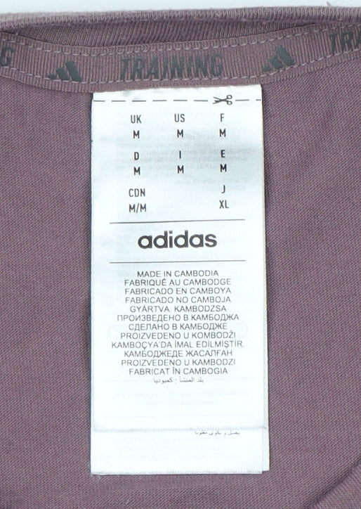 Adidas Men's Purple Medium T-Shirt Short Sleeve