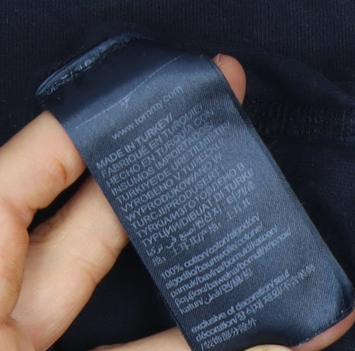 Tommy Hilfiger Men's Blue Crew Neck T-Shirt Large