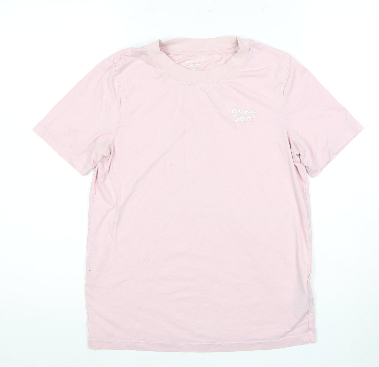 Reebok Pink Unisex T-Shirt S - Stylish Cotton Tee