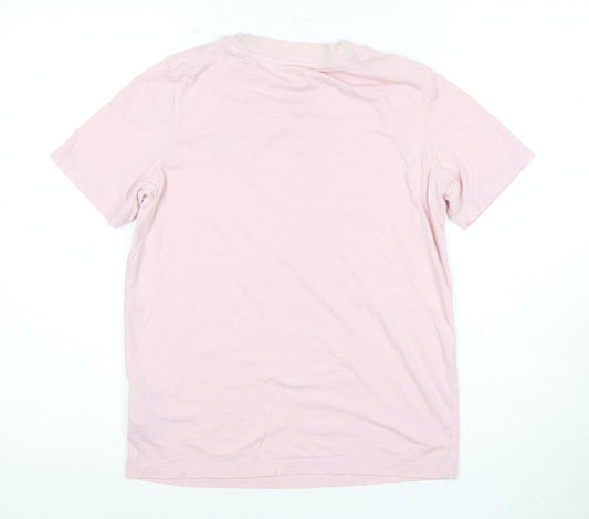 Reebok Pink Unisex T-Shirt S - Stylish Cotton Tee