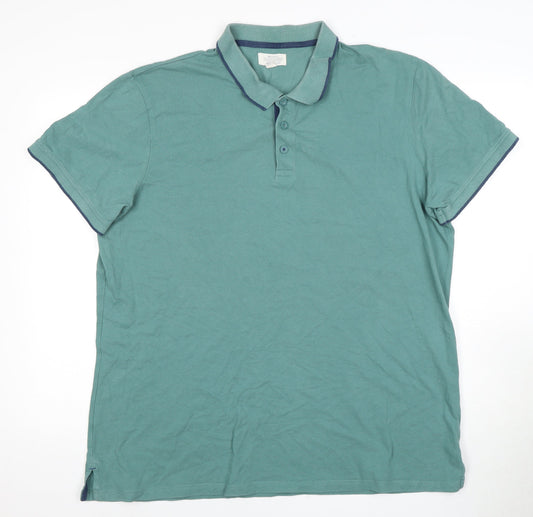 Mountain Warehouse Men's Green Polo Shirt Size 2XL