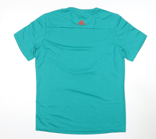 Adidas Men's Green T-Shirt M Jersey for Football & Gym