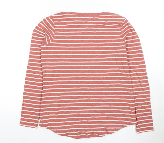 Fat Face Women’s Red Striped Long Sleeve T-Shirt UK 8