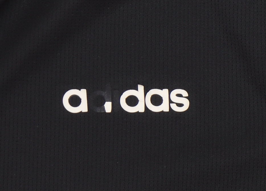 Adidas Men's Black Crew Neck T-Shirt, Size L