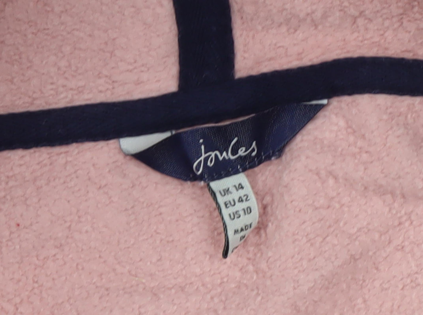 Joules Women's Pink Pullover Hoodie Size 14