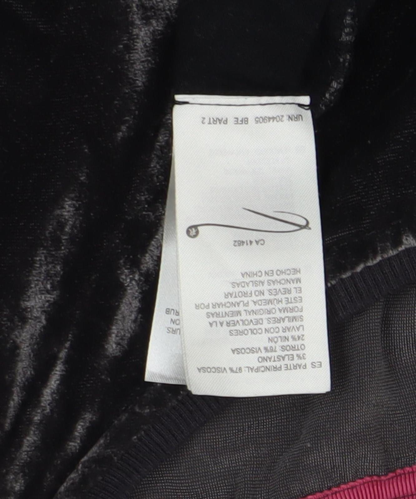 White Stuff Black Velvet Shift Dress Size 14