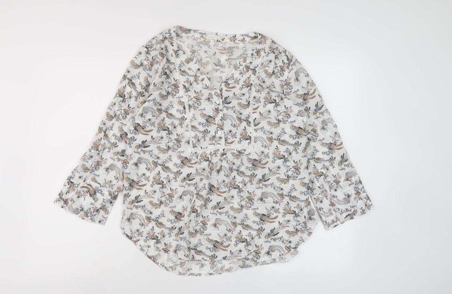 Fat Face Women's Multicoloured Paisley Blouse