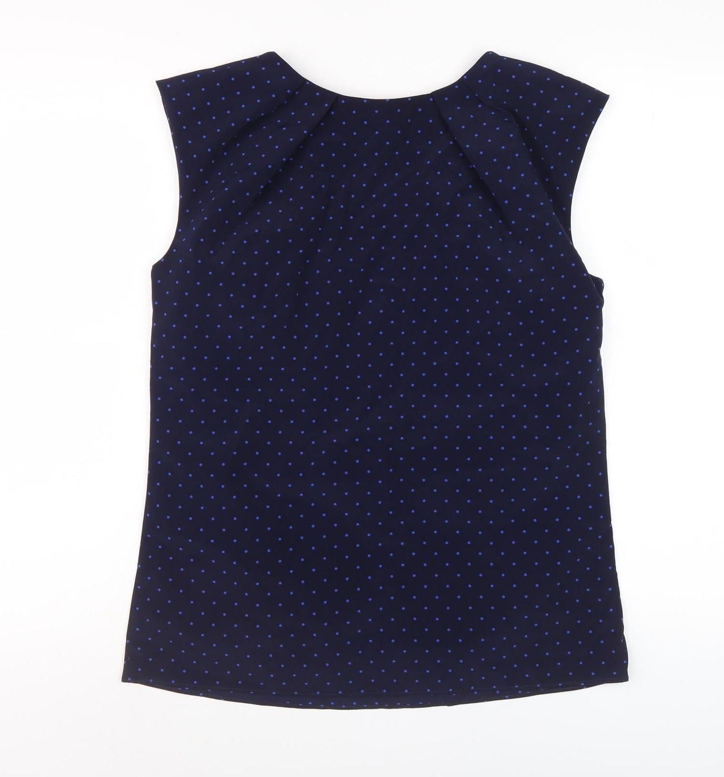 Gap Women's Blue Polka Dot Sleeveless Blouse XS