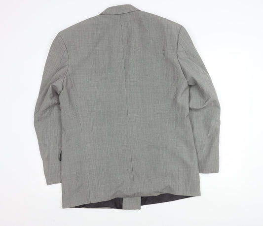 St. Michael Men's Black & White Check Blazer, 40R