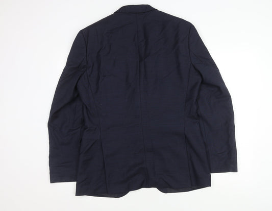Hugo Boss Men's Blue Regular Fit Suit Jacket 40R