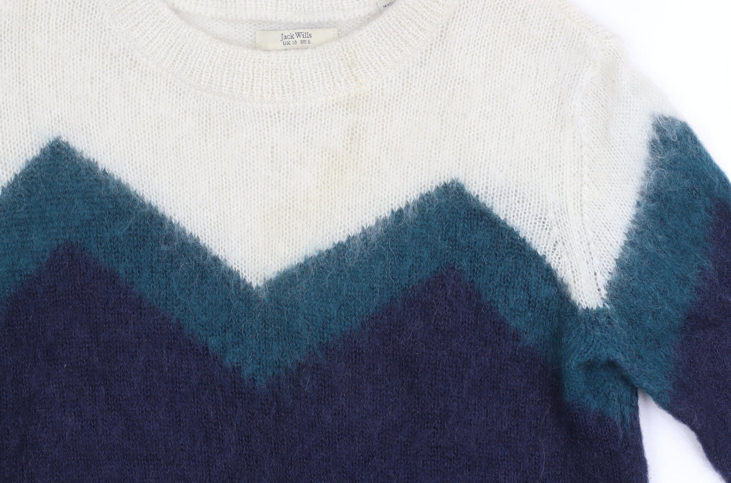 Jack Wills Women's Multicoloured Pullover Jumper Size 10
