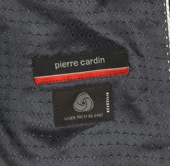 Pierre Cardin Mens Blue Wool Blazer, Size 44L