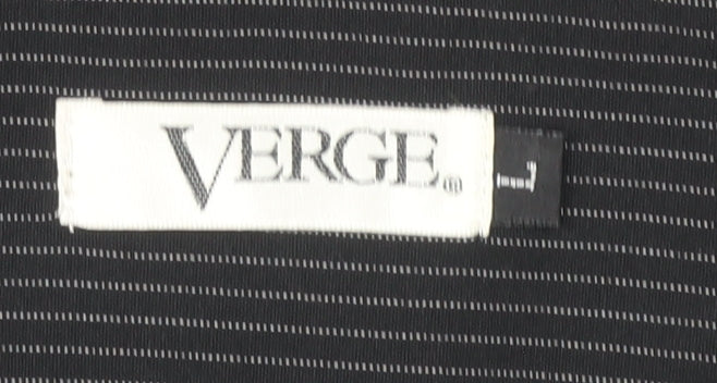 Verge Women's Black A-Line Skirt, L, Knee Length