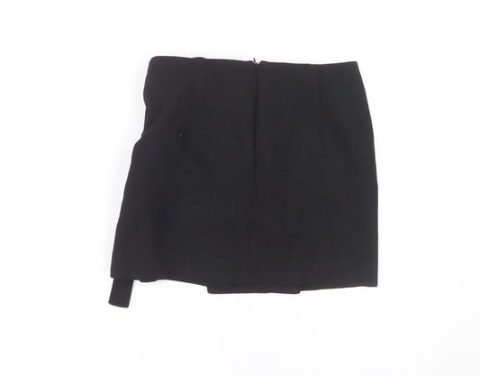 Zara Women's Black Wrap Skirt, Size M, Casual Style