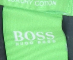 Boss Men's Black Graphic Print Crew Neck Tee, Medium