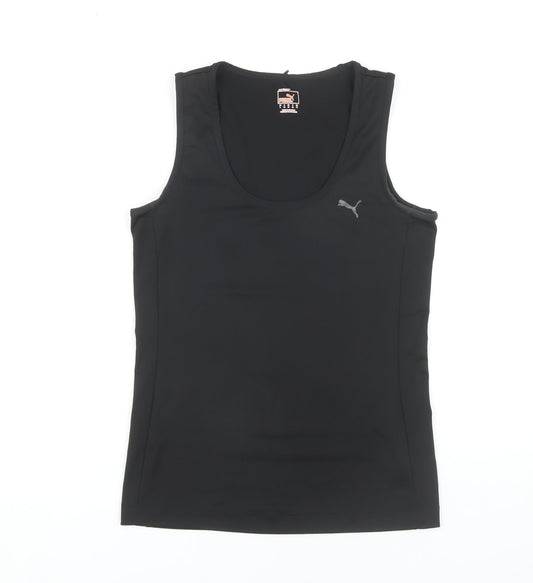 Additional front view of Puma Women's Black Tank Top, size 14, Activewear