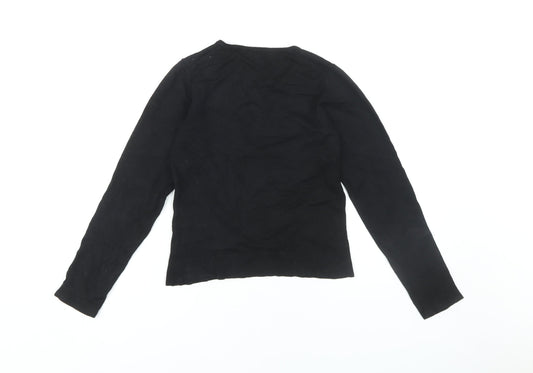 Hobbs Women's Black V-Neck Pullover Jumper Size 10