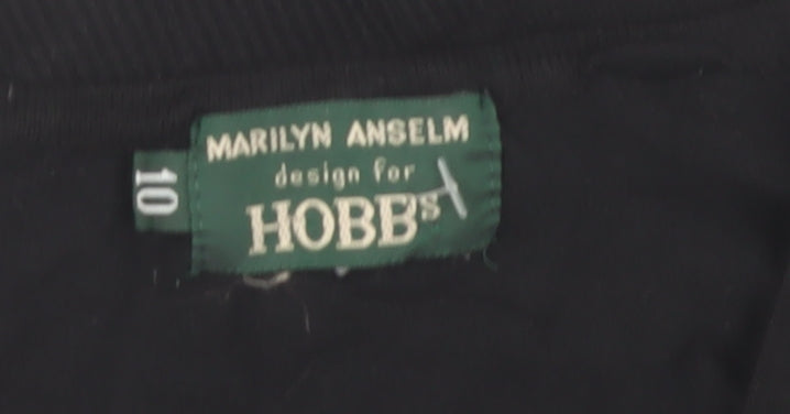Hobbs Women's Black V-Neck Pullover Jumper Size 10