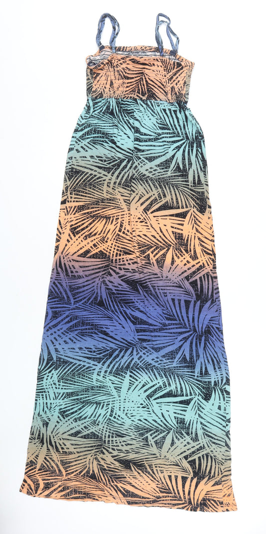 Fat Face Women's Multicoloured Long Slip Dress Size 8