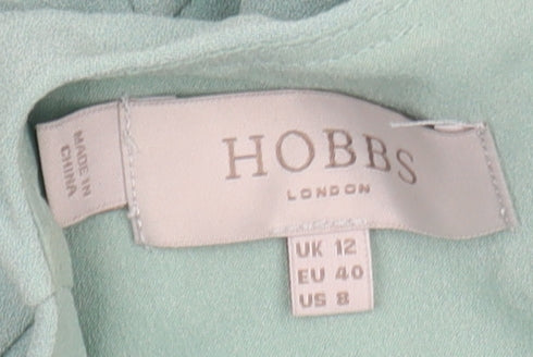 Hobbs Women's Green Shift Dress Size 12 Knee Length