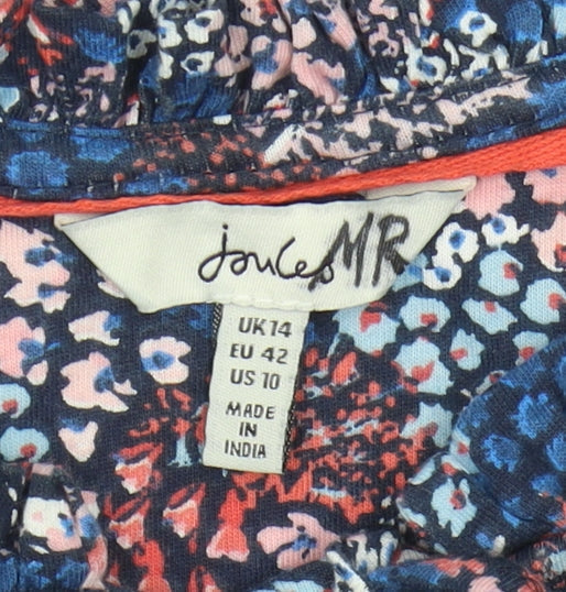Joules Women's Multicoloured Floral Blouse Size 14