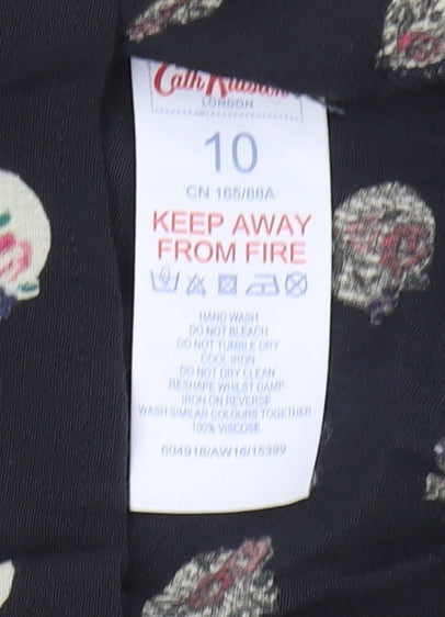 Cath Kidston Women's Black Floral Dress, Size 10