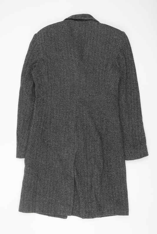 Paul Costelloe Women's Grey Wool Blend Overcoat, Size 10