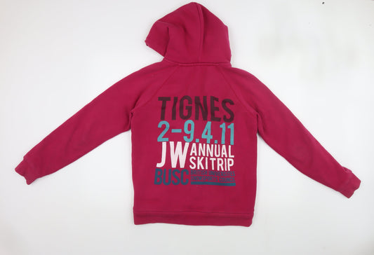 Jack Wills Women's Pink Hooded Jacket, Size 10 - Casual Winter Wear