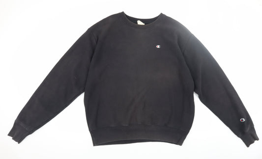 Champion Men's Black Pullover Sweatshirt Large