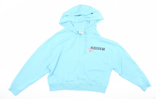 Disney x Primark Women's Blue Stitch Hoodie Jacket L