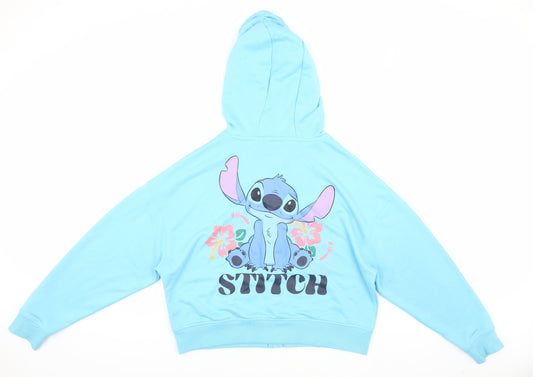 Disney x Primark Women's Blue Stitch Hoodie Jacket L