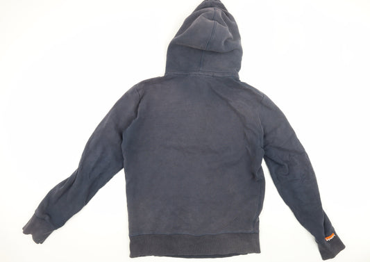 Superdry Men's Black Pullover Hoodie, Size M
