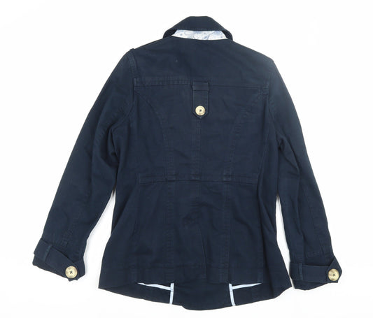 Crew Clothing Women's Blue Pea Coat Jacket Size 12